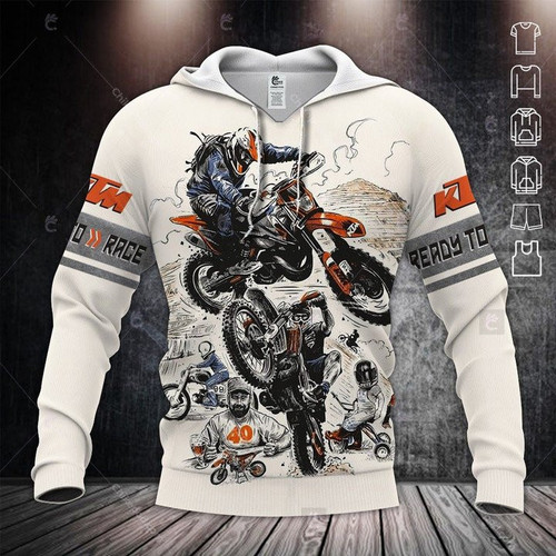 Racing Motorcycles Clothes 3D Printing KTM12