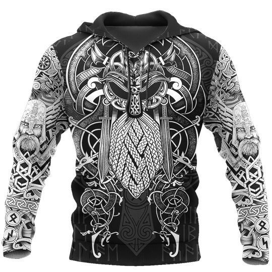 VIKINGS – ODIN TATOO STYLE 3D ALL OVER PRINTED SHIRTS VK40