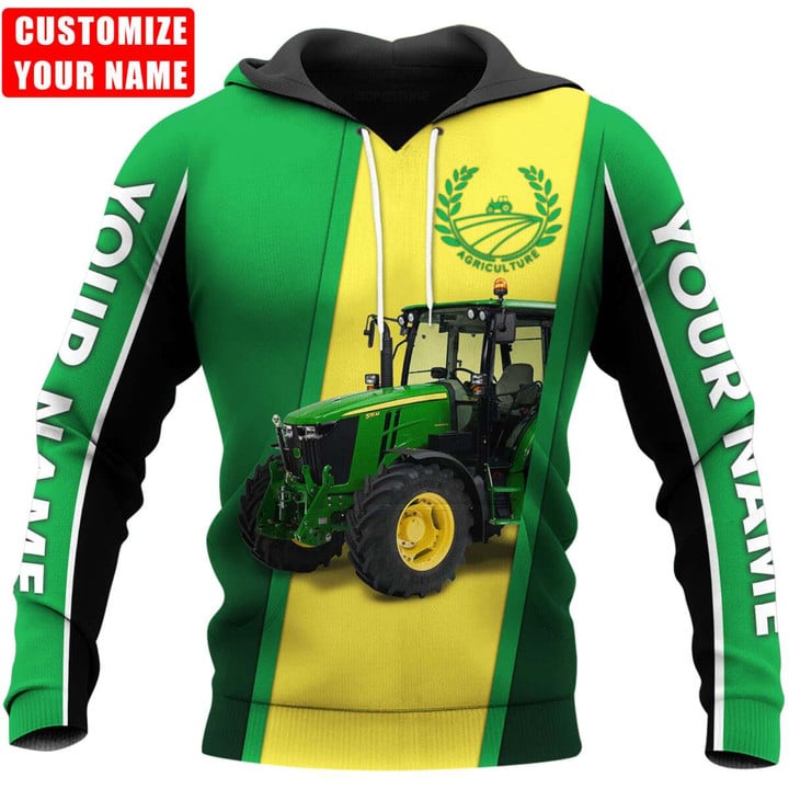 Green Tractor Farmer 3D All Over Printed Shirts FM2