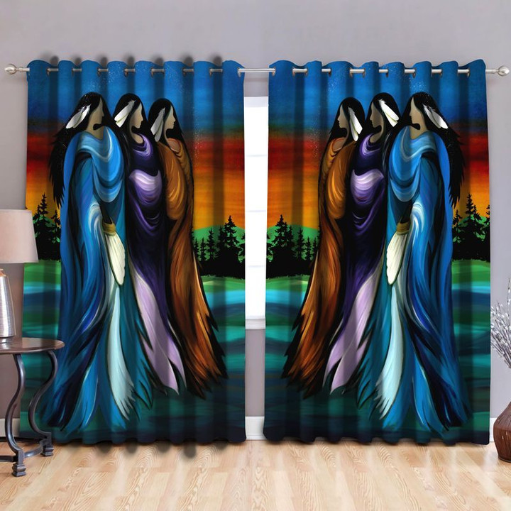 Native American Pow Wow Blackout Thermal Grommet Window Curtains NAC2