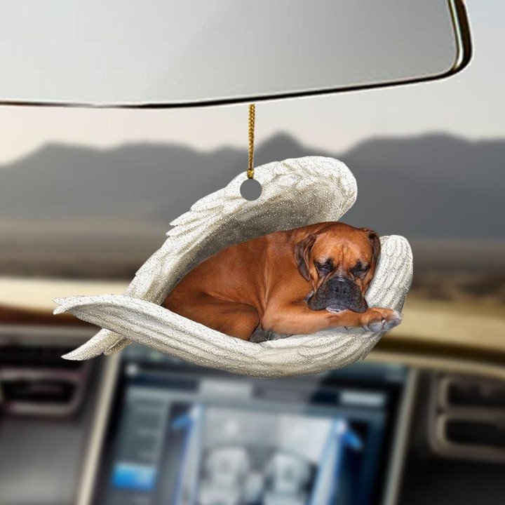 Boxer Sleeping Angel Boxer Lovers Dog Lovers Car Hanging Ornament BOXER1