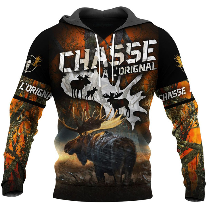 Moose Hunting Lover 3D All Over Printed Shirts MSE2