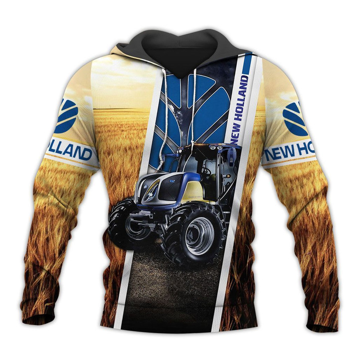 Blue Tractor 3D All Over Printed Clothes TR07