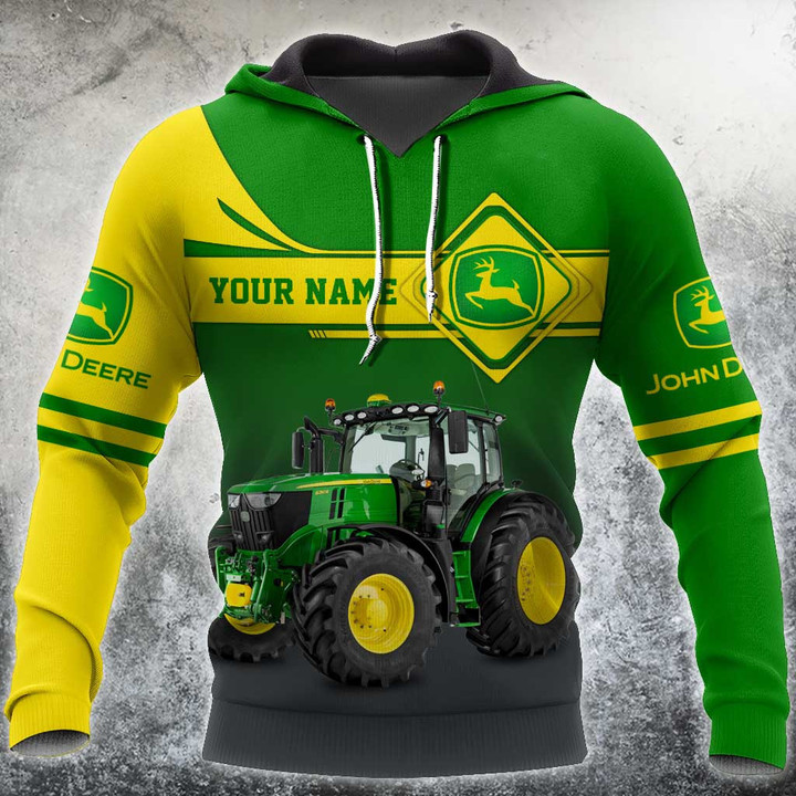 Personalize JD Tractor 3D All Over Printed Shirts NHL09JD