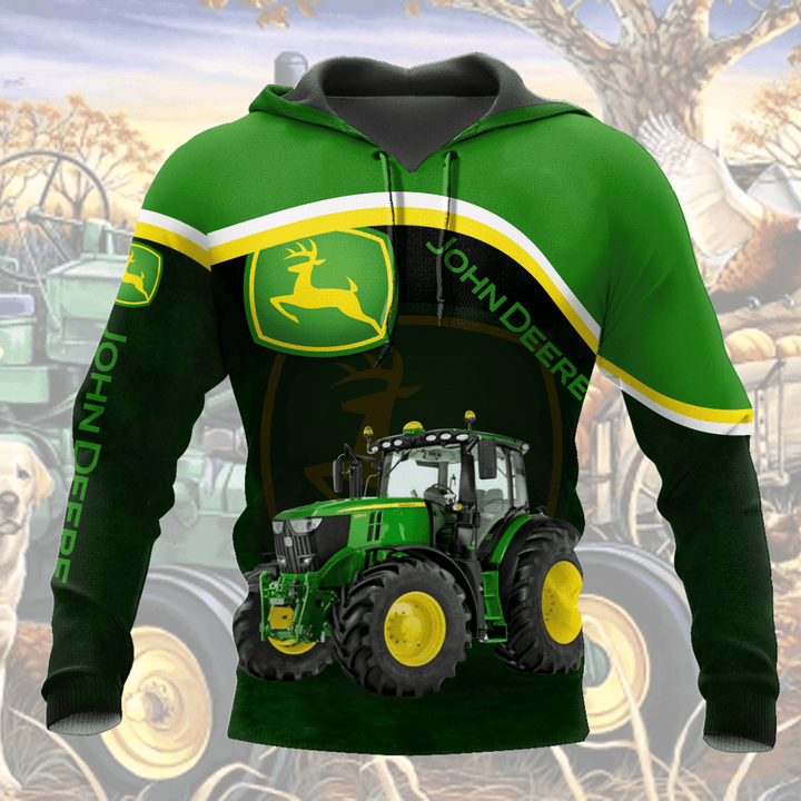 JD Tractor 3D All Over Printed Shirts JD67