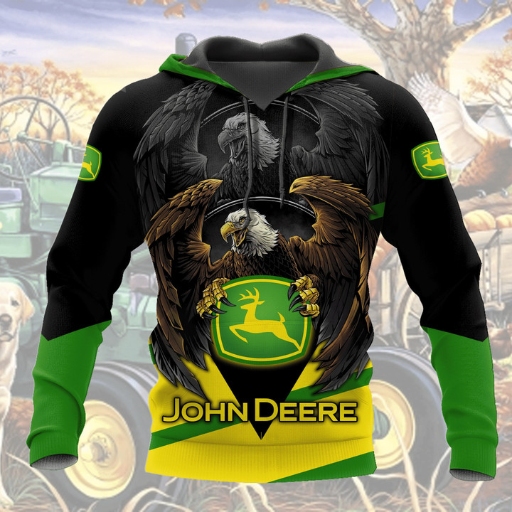 JD Tractor 3D All Over Printed Shirts JD87