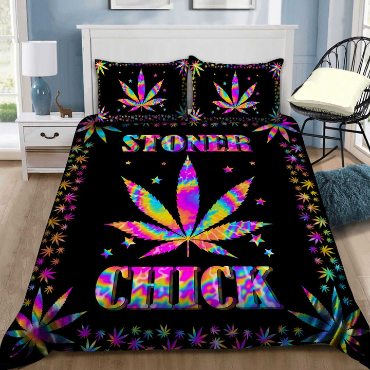 420 Stoner Chick Colorful Leaf Bedding Set NTH184