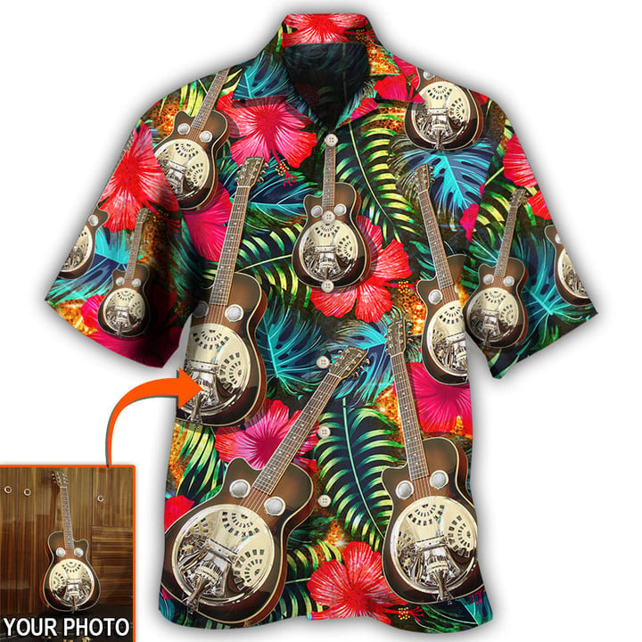 Guitar Various Style Tropical Custom Photo - Hawaiian Shirt