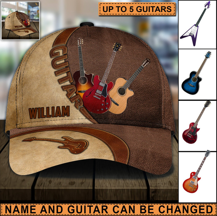 Guitar Personalized Classic Cap - CP064PS04 - BMGifts (formerly Best Memorial Gifts)