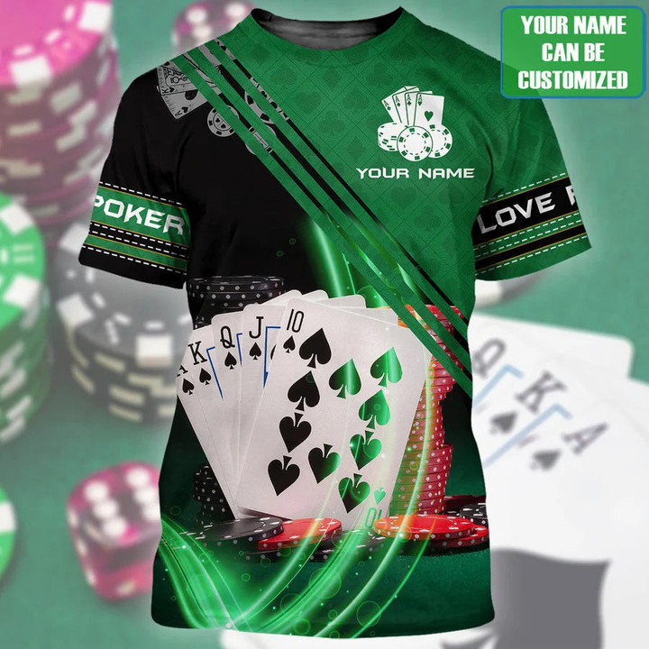 Personalized Name Poker Q37 All Over Printed Unisex Shirt PK01