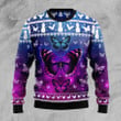Purple Butterfly Ugly Christmas Sweater | For Men & Women | Adult | US1431