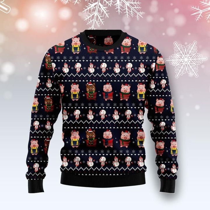 Pigs Cute Ugly Christmas Sweater | For Men & Women | Adult | US5579