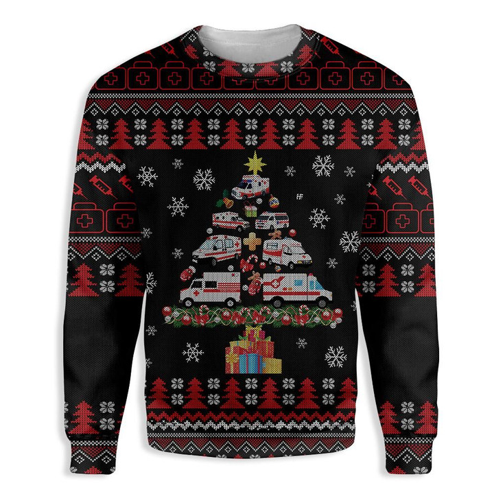 Paramedic Ambulance Ugly Christmas Sweater | For Men & Women | Adult | US5444