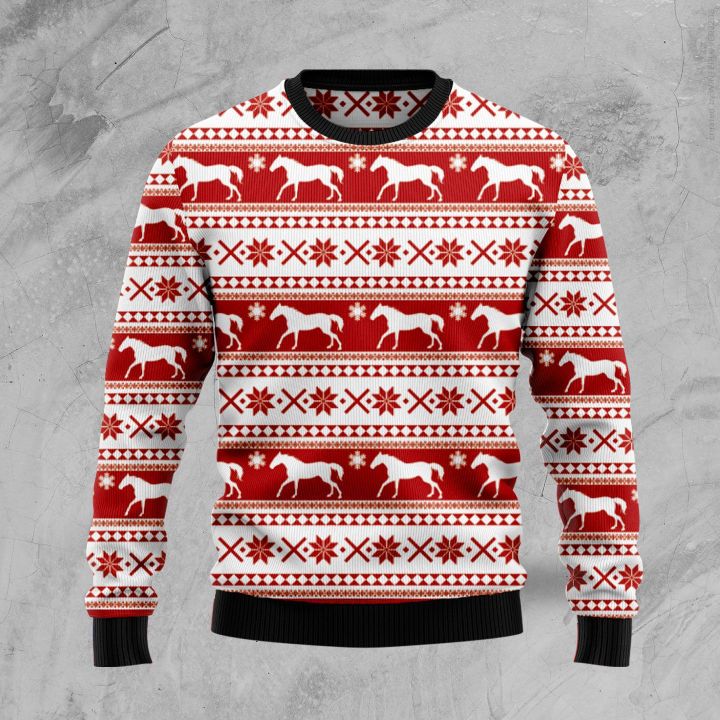 Amazing Horse Ugly Christmas Sweater | For Men & Women | Adult | US5277