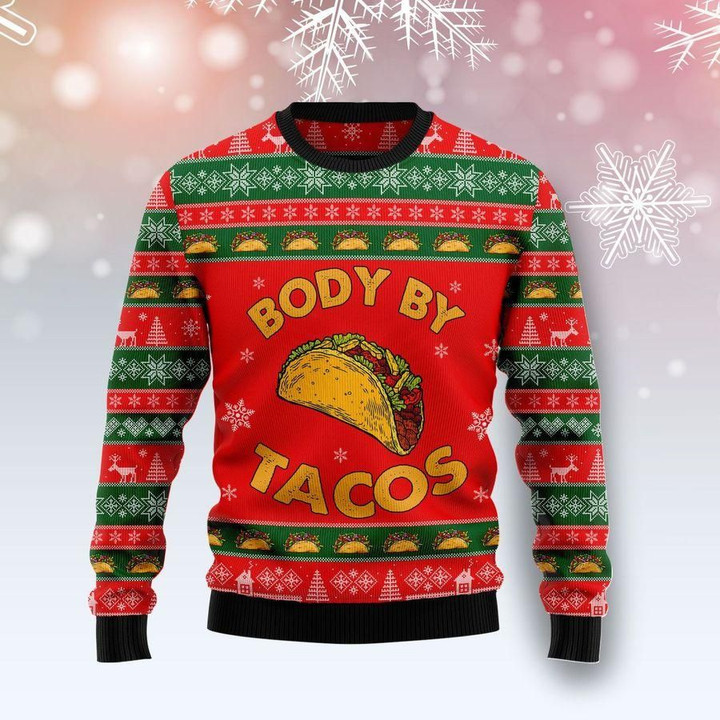 Body By Taco Ugly Christmas Sweater | For Men & Women | Adult | US1432
