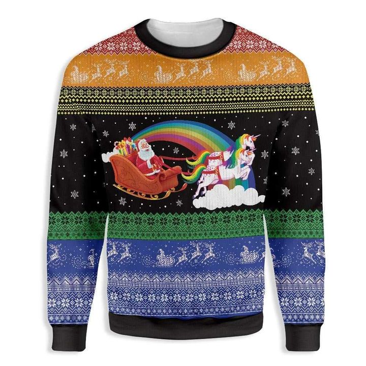 Ho Ho Ho Homo Gay Ugly Christmas Sweater | For Men & Women | Adult | US3180