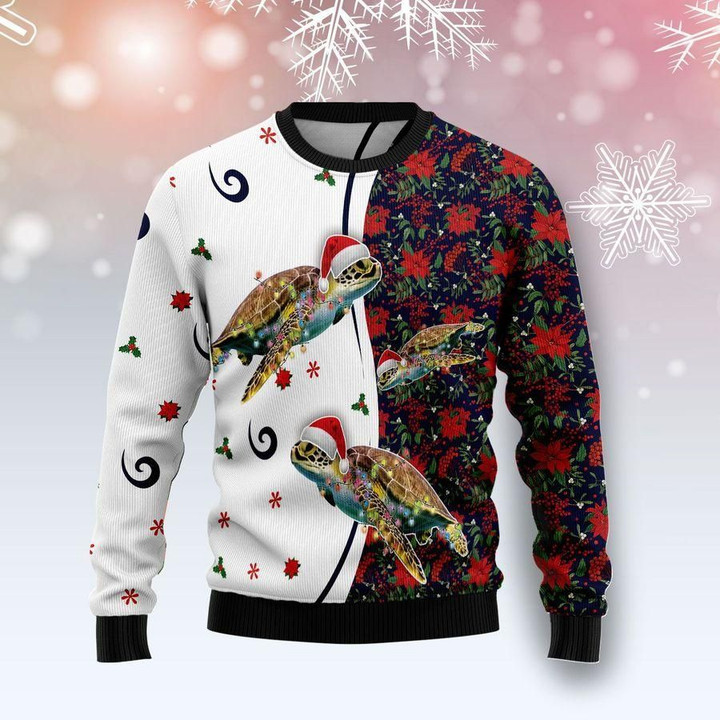 Turtle Ugly Christmas Sweater | For Men & Women | Adult | US1409