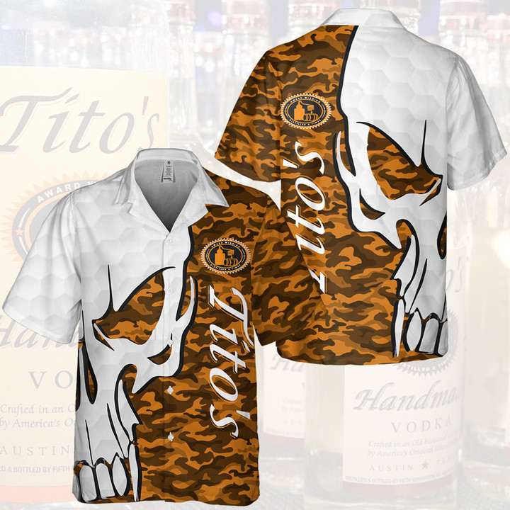 TT Skull Hawaiian Shirt TT1503N7