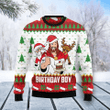 Jesus Birthday Boy Ugly Christmas Sweater | For Men & Women | Adult | US5653