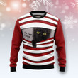 Black Cat Six Feet Ugly Christmas Sweater | For Men & Women | Adult | US5192