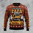 Too Cool To Be Called Grandpa Ugly Christmas Sweater | For Men & Women | Adult | US4654