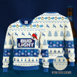 Bud Light Santa Hat Christmas Ugly Christmas Sweater