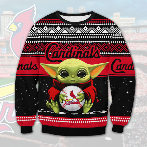 St Louis Cardinals Baby Yoda Ugly Sweater CDN1110DHN9KH