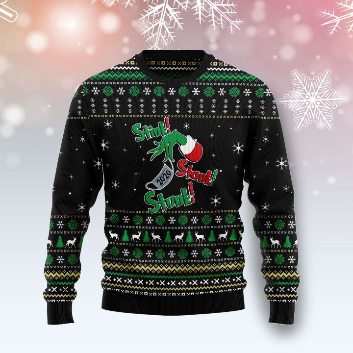 Stink Stank Stunk Grinch Ugly Christmas Sweater | For Men & Women | Adult | US4432