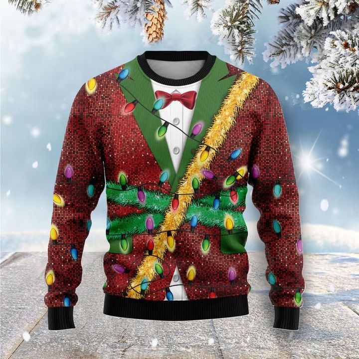 Christmas Light Ugly Christmas Sweater | For Men & Women | Adult | US5550