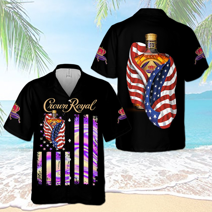 CR US Flag Hawaiian Shirt CR0503N3