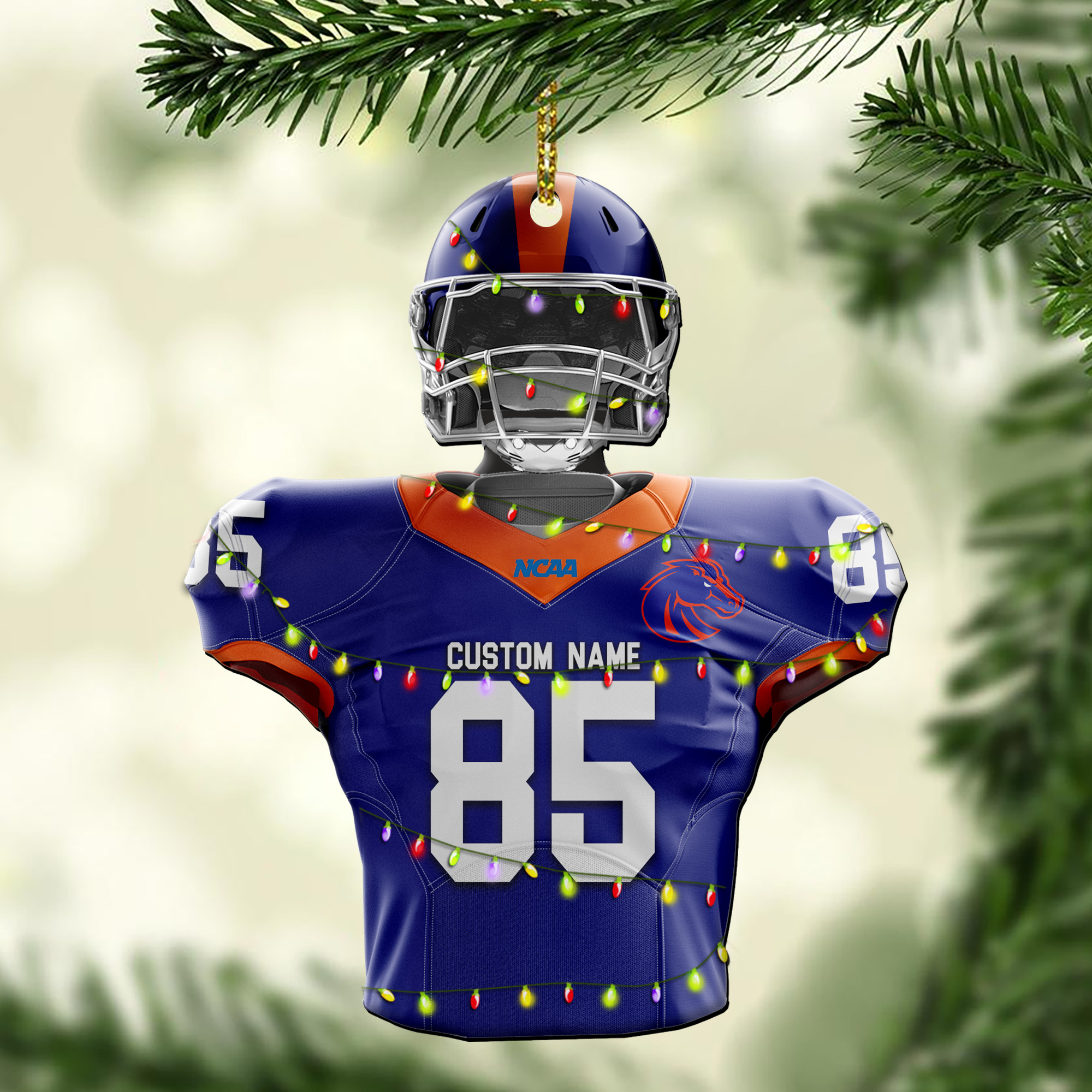 Boise State Broncos Christmas Ornament