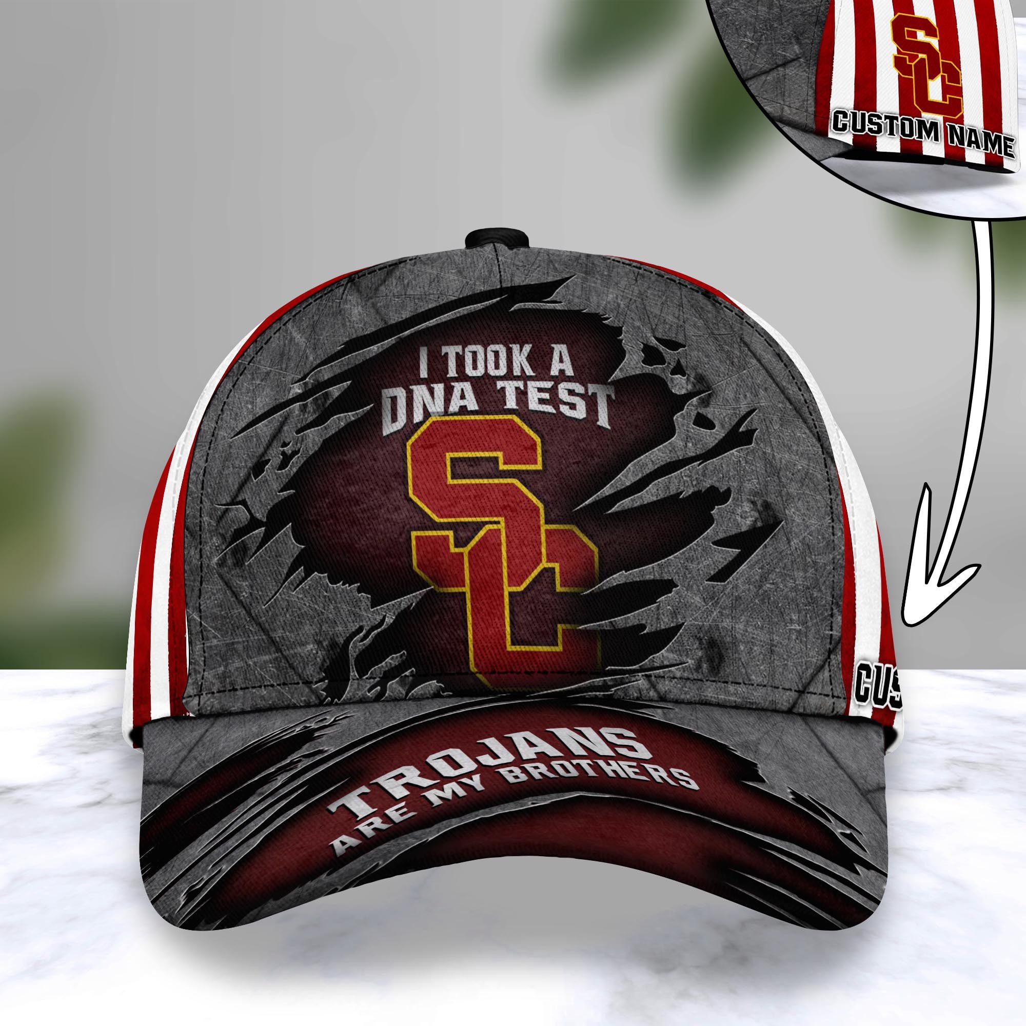 USC Trojans Personalized Baseball Caps