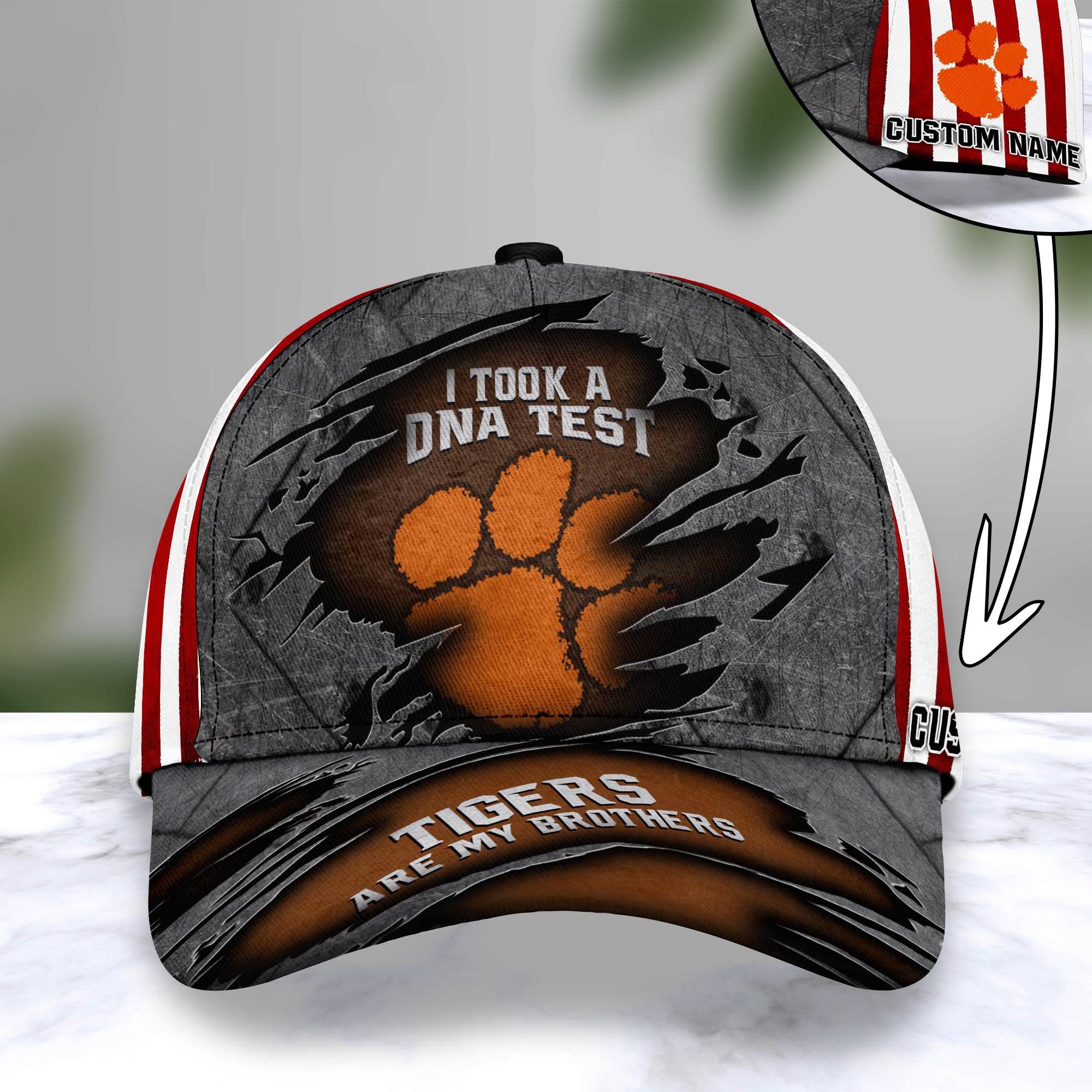 Clemson Tigers Personalized Baseball Caps