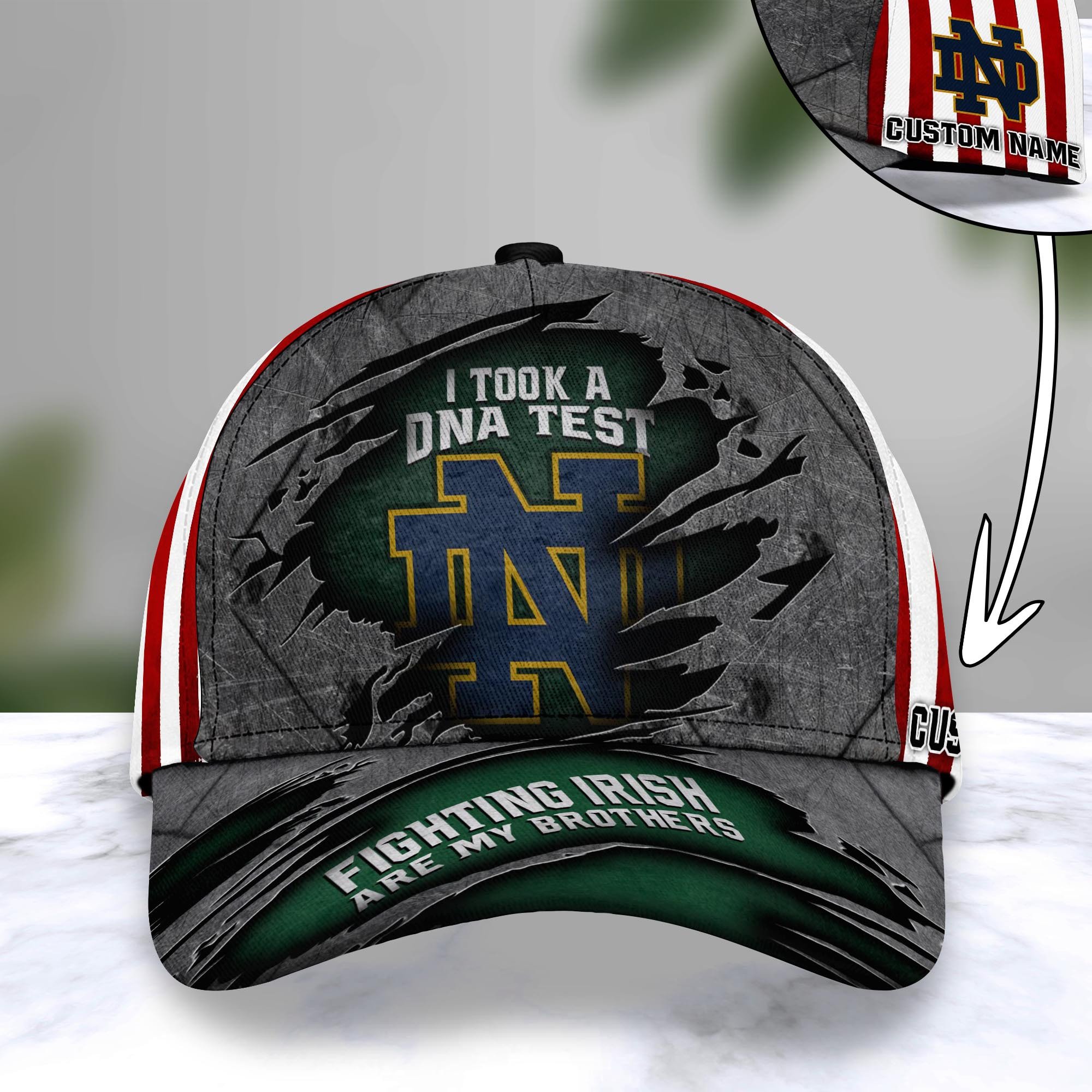 Notre Dame Fighting Irish Personalized Baseball Caps
