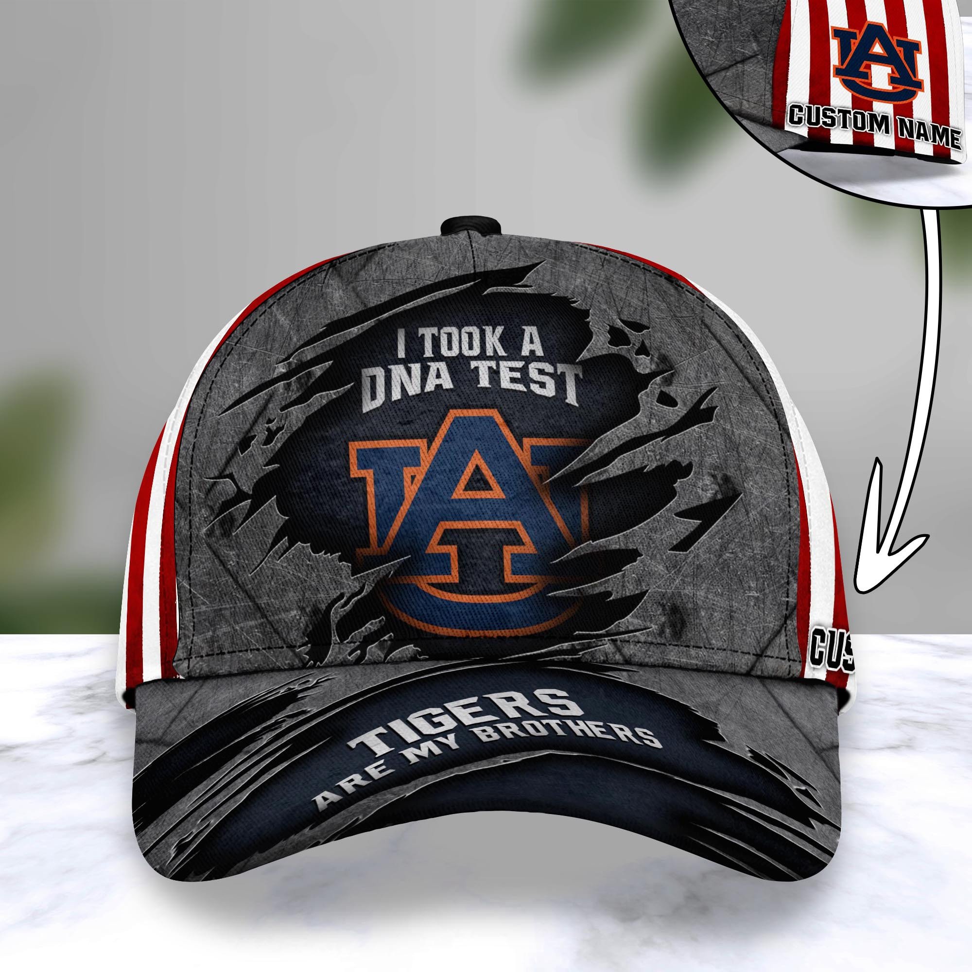 Auburn Tigers Personalized Baseball Caps