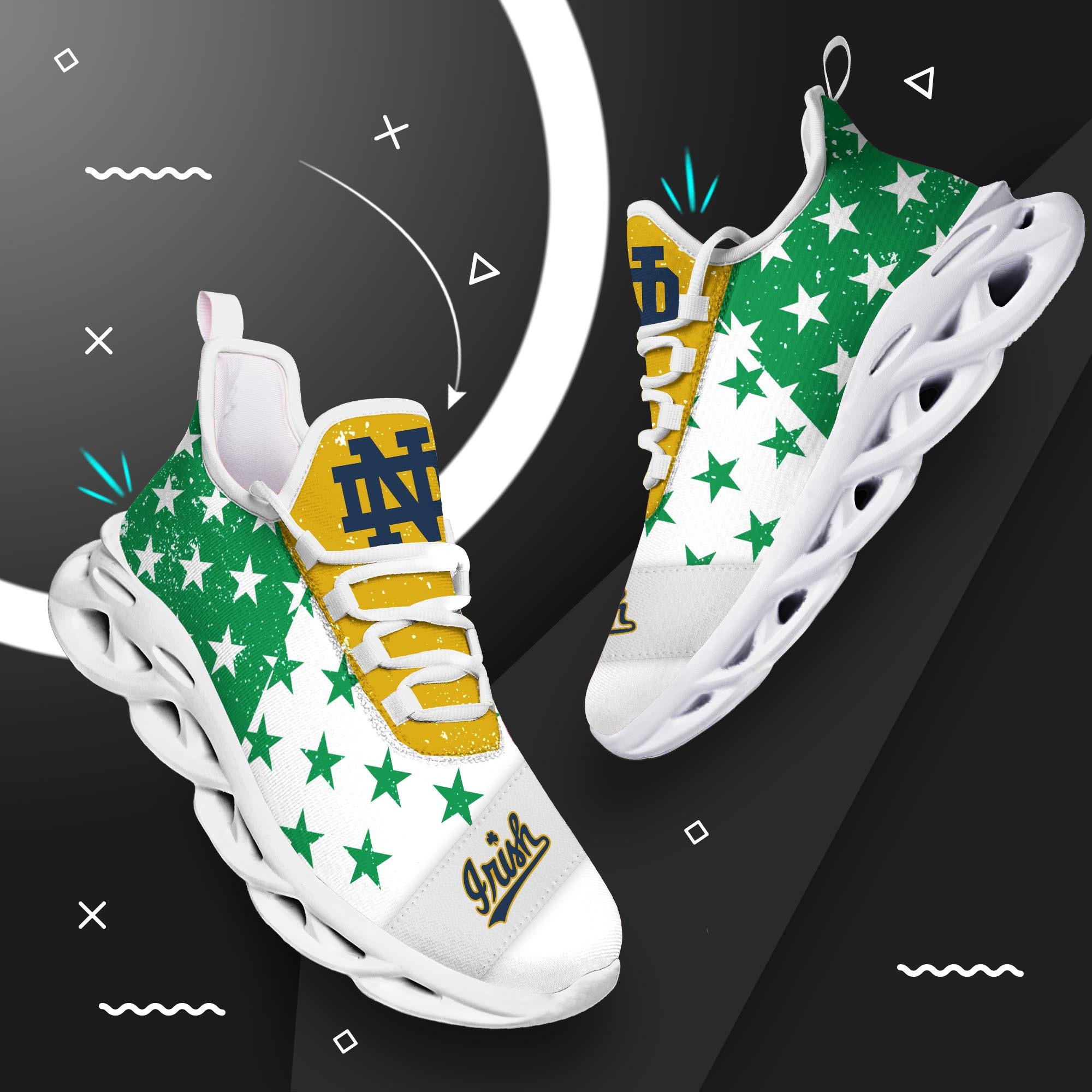 Notre Dame Fighting Irish Chunky Sneakers, Shoes ETHA-28906