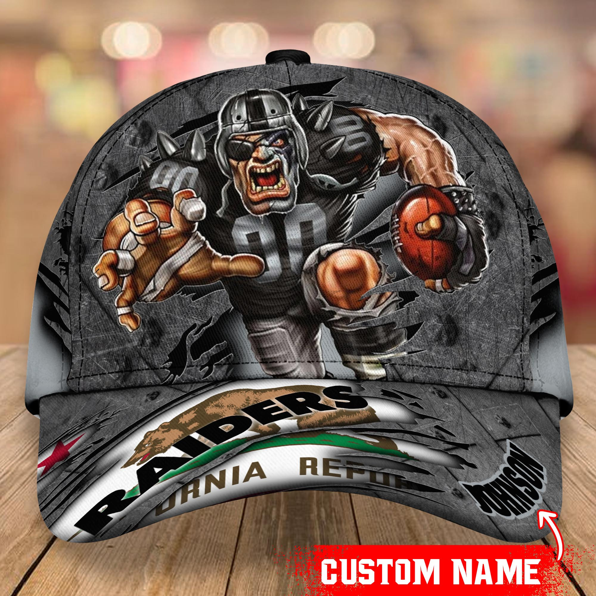 Oakland Raiders Custom Name Classic Caps