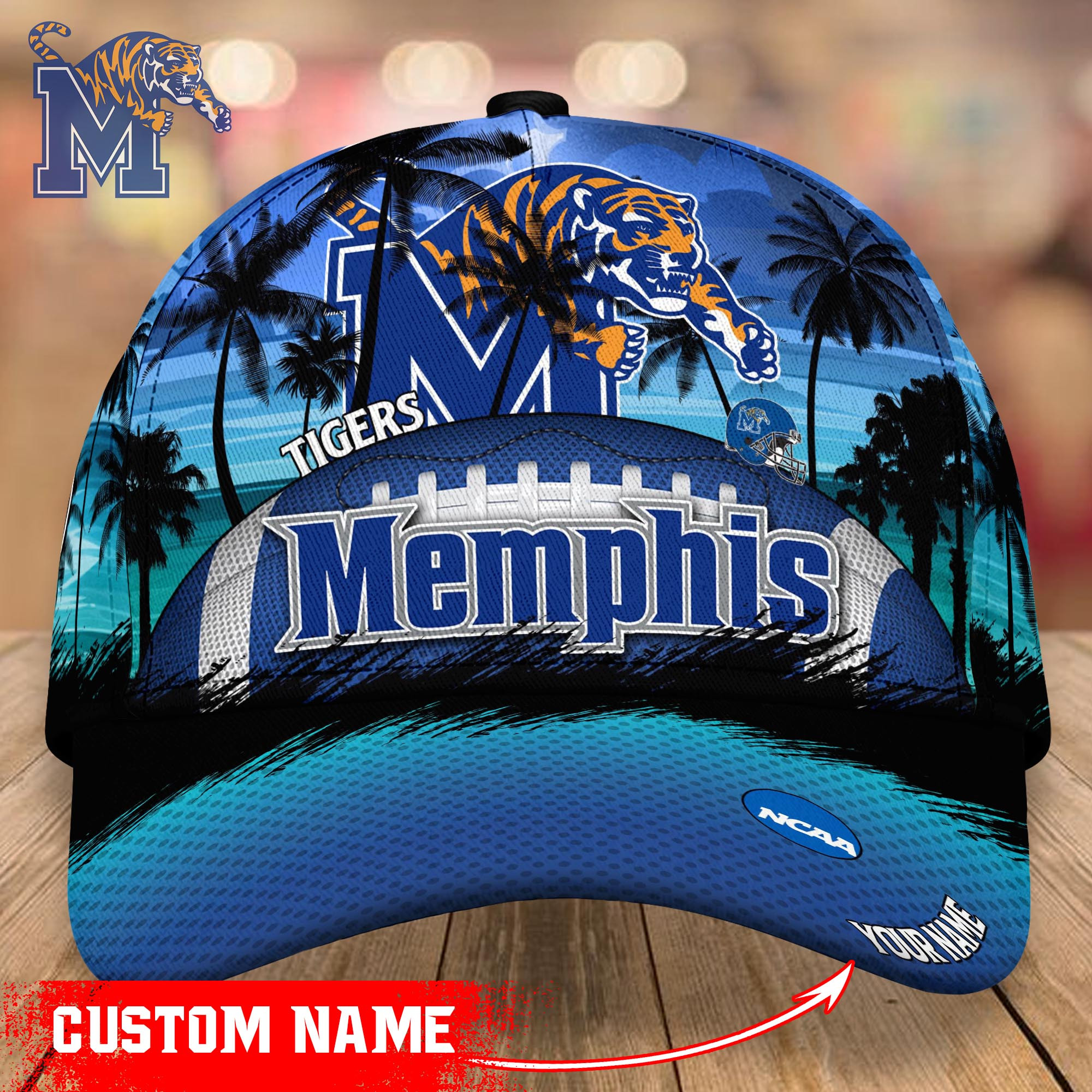 Memphis Tigers Custom Name Classic Caps