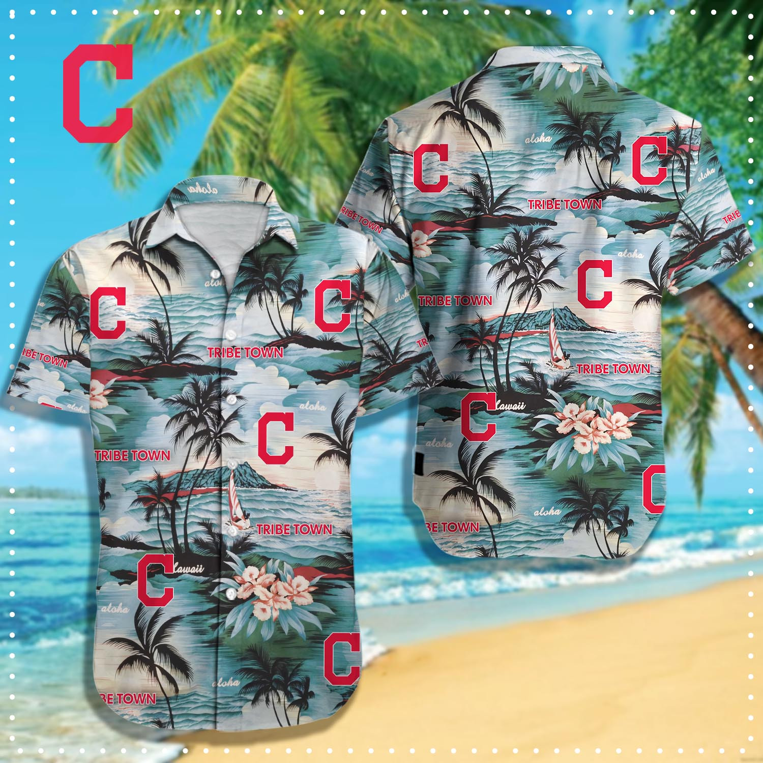 Cleveland Indians Hawaiian Shirt Q-49285