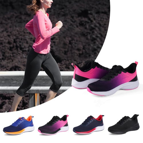 Sominic Orthopedic Women Walking Sneakers Casual Knitted Breathable Outdoor Sports Shoes Running Trainers