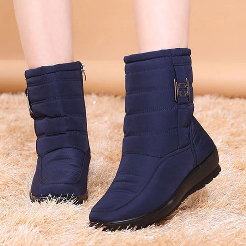 SOMINIC Warm Boots Orthopedic Insole Arch Support Winter Shoes