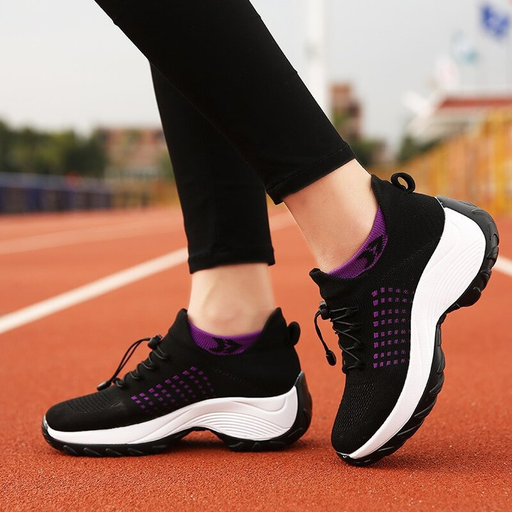 Sominic Women Orthopedic Breathable Airy Sneakers Casual Comfortable Mesh