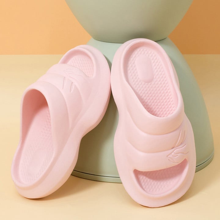 Sominic Women Slippers Thick Sole Comfy EVA Bendy Smelless Summer 2022 Home Slides