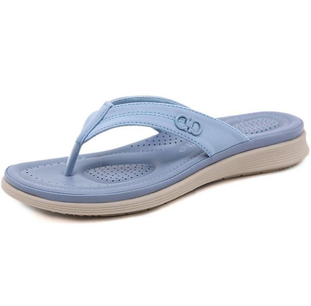 SOMINIC Women Orthopedic Sandals Soft Thongs Sole Massage Casual Summer Beach Flip-flops