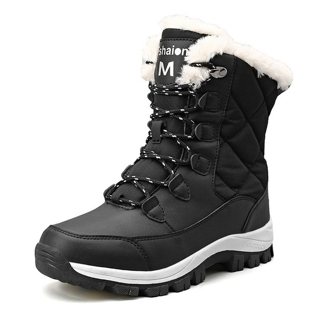 SOMINIC Orthopedic Boots Fur Lining Water-resistance Best For Winter