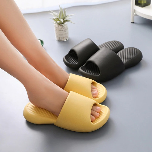 Sominic Summer 2022 Soft Platform Slippers Women Indoor Bathroom Anti-slip Slides
