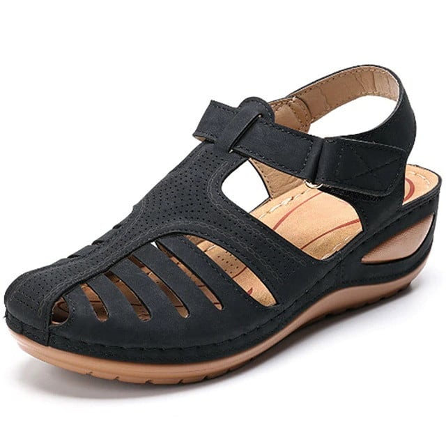 Sominic Women Quality Orthopedic Wedge Sandals Casual Adjustable Breathable Non-Slip Fashion Design