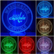 Hockey Washington Capitals 100 LED LAMP - 7 Colors Change Touch Base