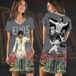 ELPR 200 Elvis Presley V-Neck Cotton Dress