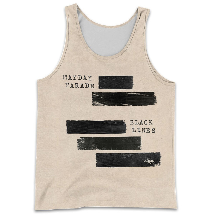 MAPA700 Tank Top - Black Lines - Personalized Your Name